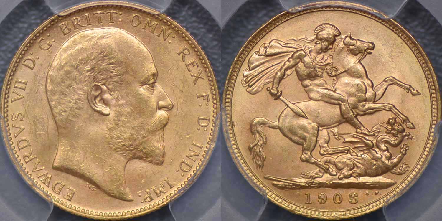 NGC鑑定 MS64／1927年 南アフリカ 1ソブリン金貨 ジョージ5世 NGC鑑定 MS64／1927年 南アフリカ 1ソブリン金貨 ジョージ5世