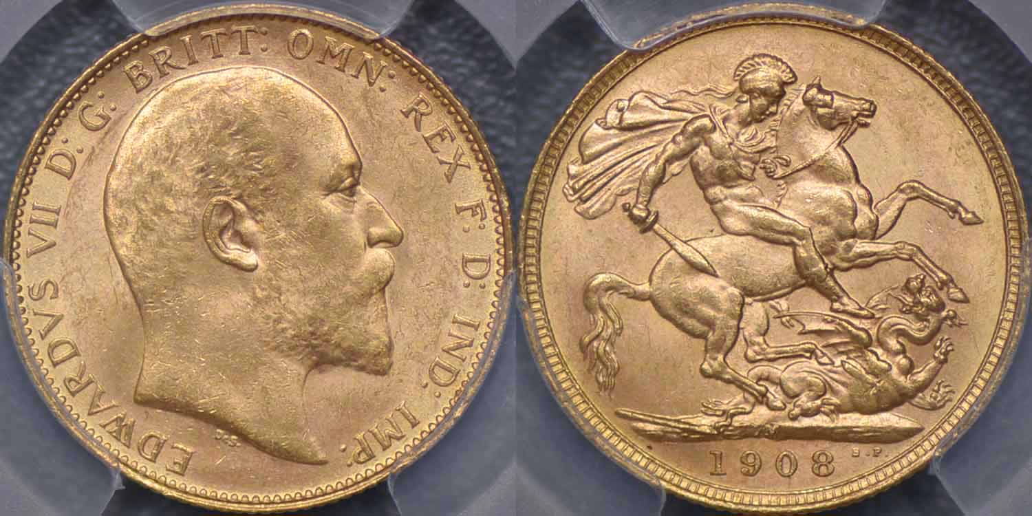 オーストラリア、1868年シドニー造幣局発行ソブリン金貨、PCGS詳細