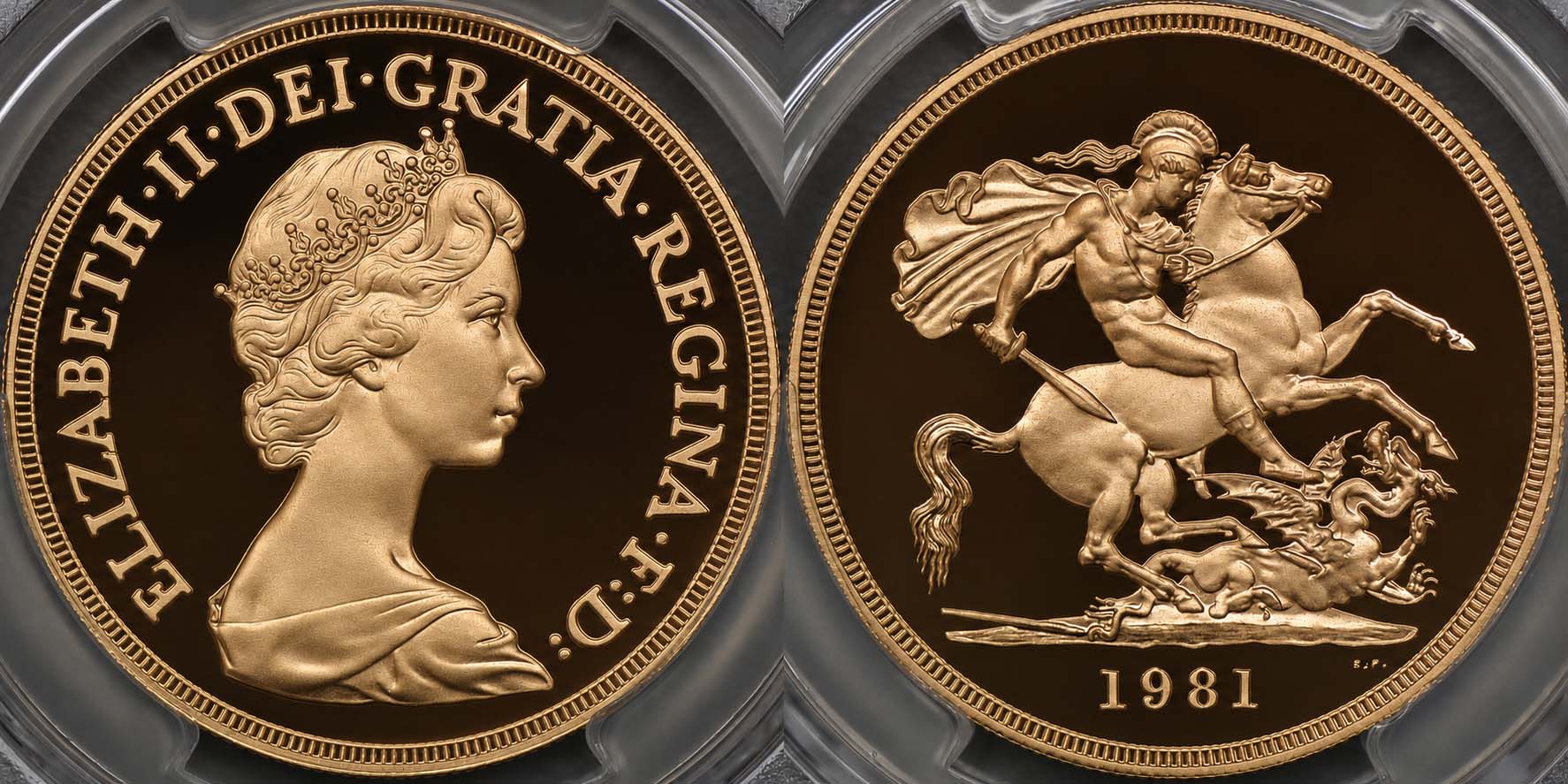 南アフリカ、1927年プレトリアソブリン金貨、NGC MS65 - Drake Sterling