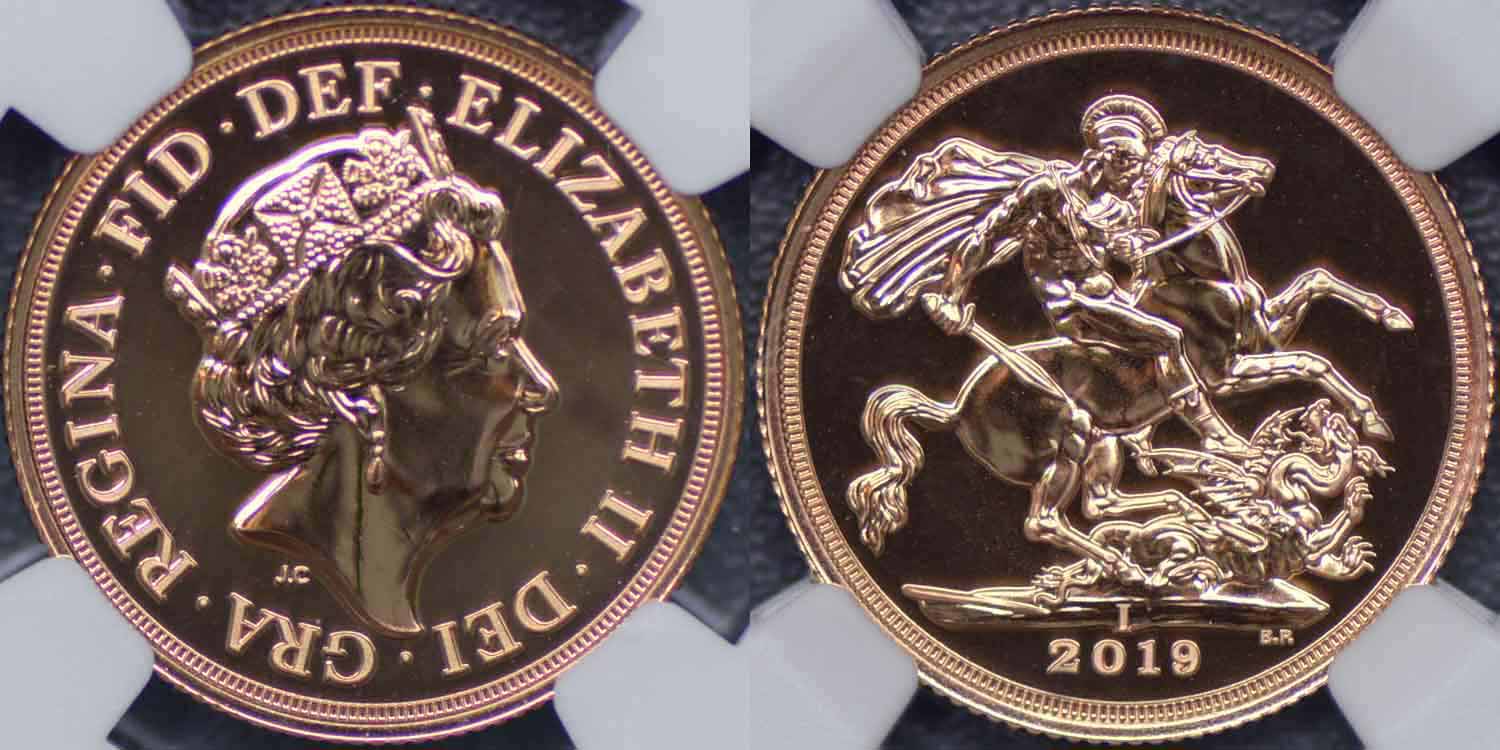 インド、2019年デリーソブリン、NGC MS70DPL - Drake Sterling