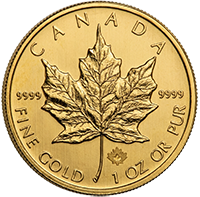 We buy gold maple leaf coins