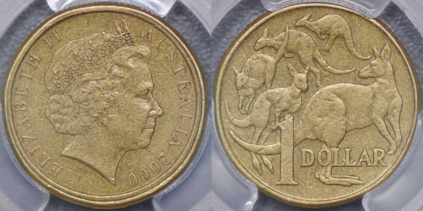 Mule Coin Example Australia, 2000 One Dollar Mule with Ten Cent Obverse, PCGS AU58 ...