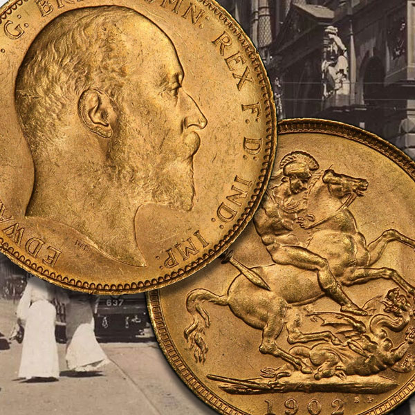 【PCGS MS62】1906-M オーストラリア ソブリン金貨 エドワード7世 エドワード7世のソブリンレアリティを上から下へとランク付け - Drake