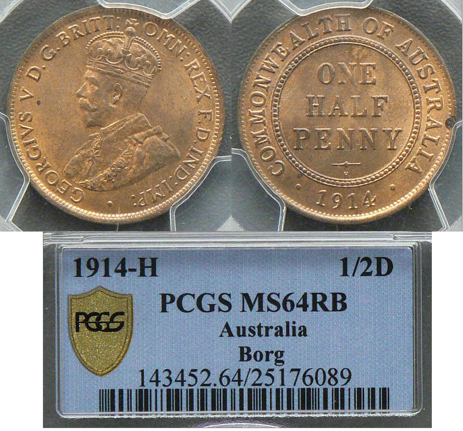 1914H halfpenny Borg