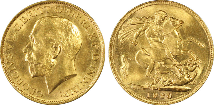 1920S Gold Sovereign 1920S Gold Sovereign