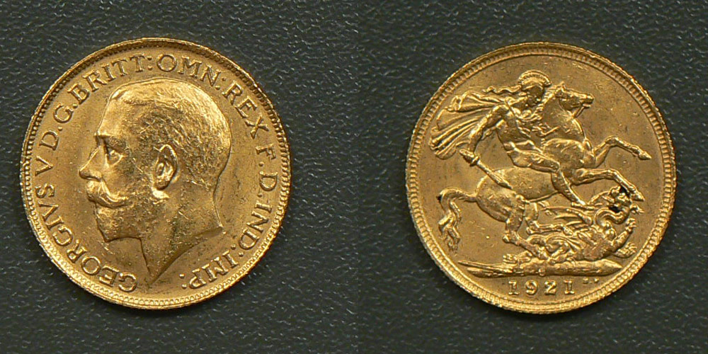Fake gold sovereign