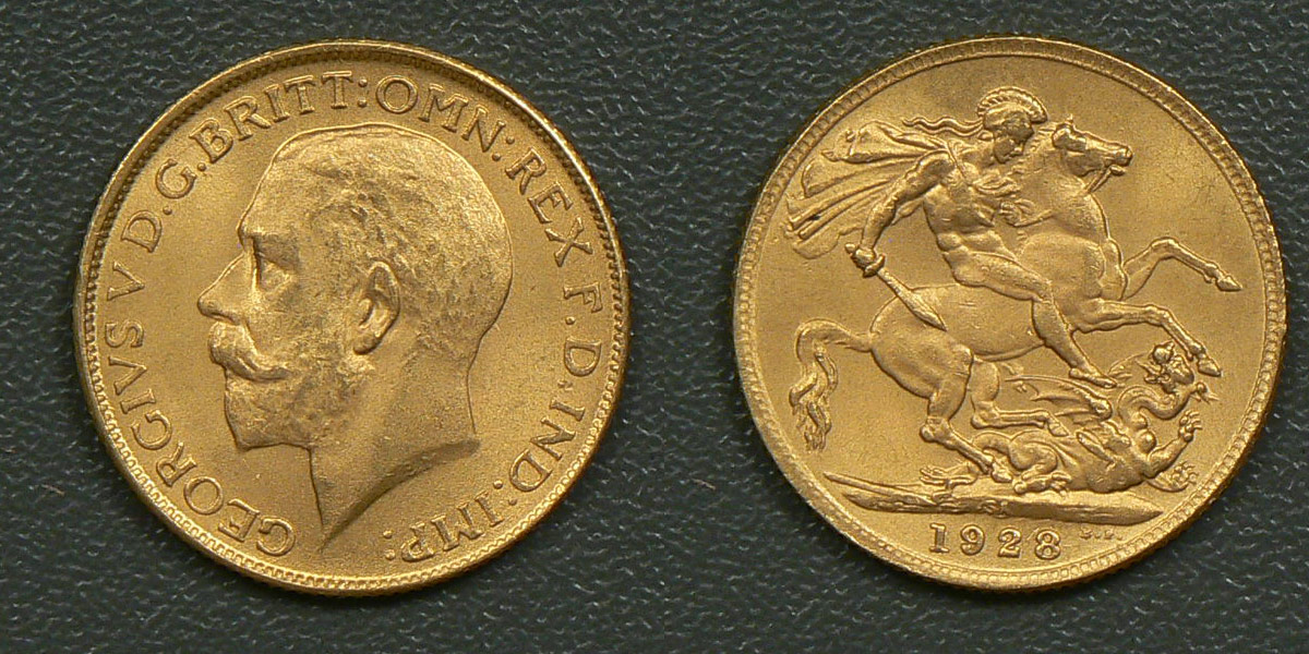 Counterfeit gold sovereign