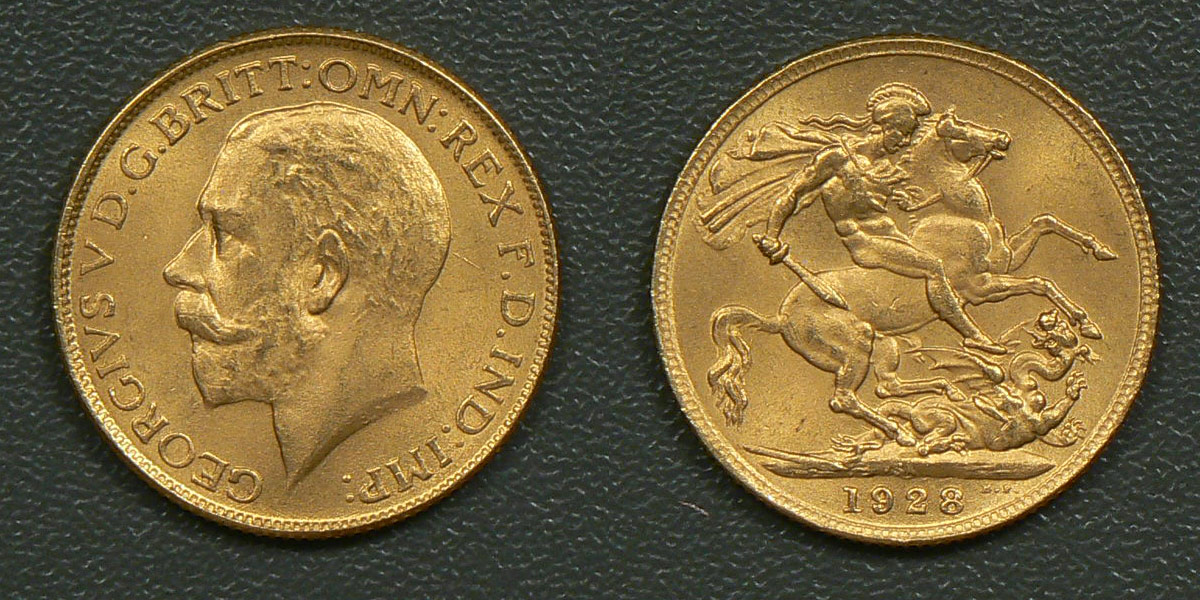 Counterfeit gold sovereign