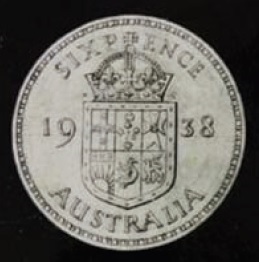 George Kruger-Gray sixpence