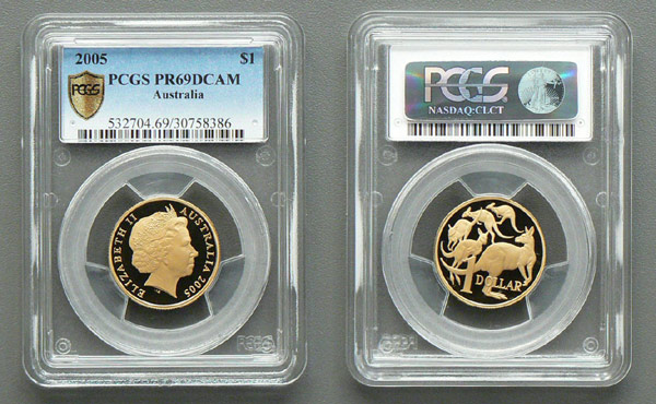 2005 proof mob of roos dollar