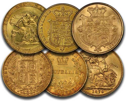Gold sovereign reverses
