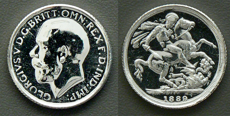 Fake silver sovereign