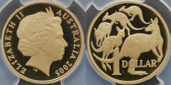 2005 kangaroo one dollar