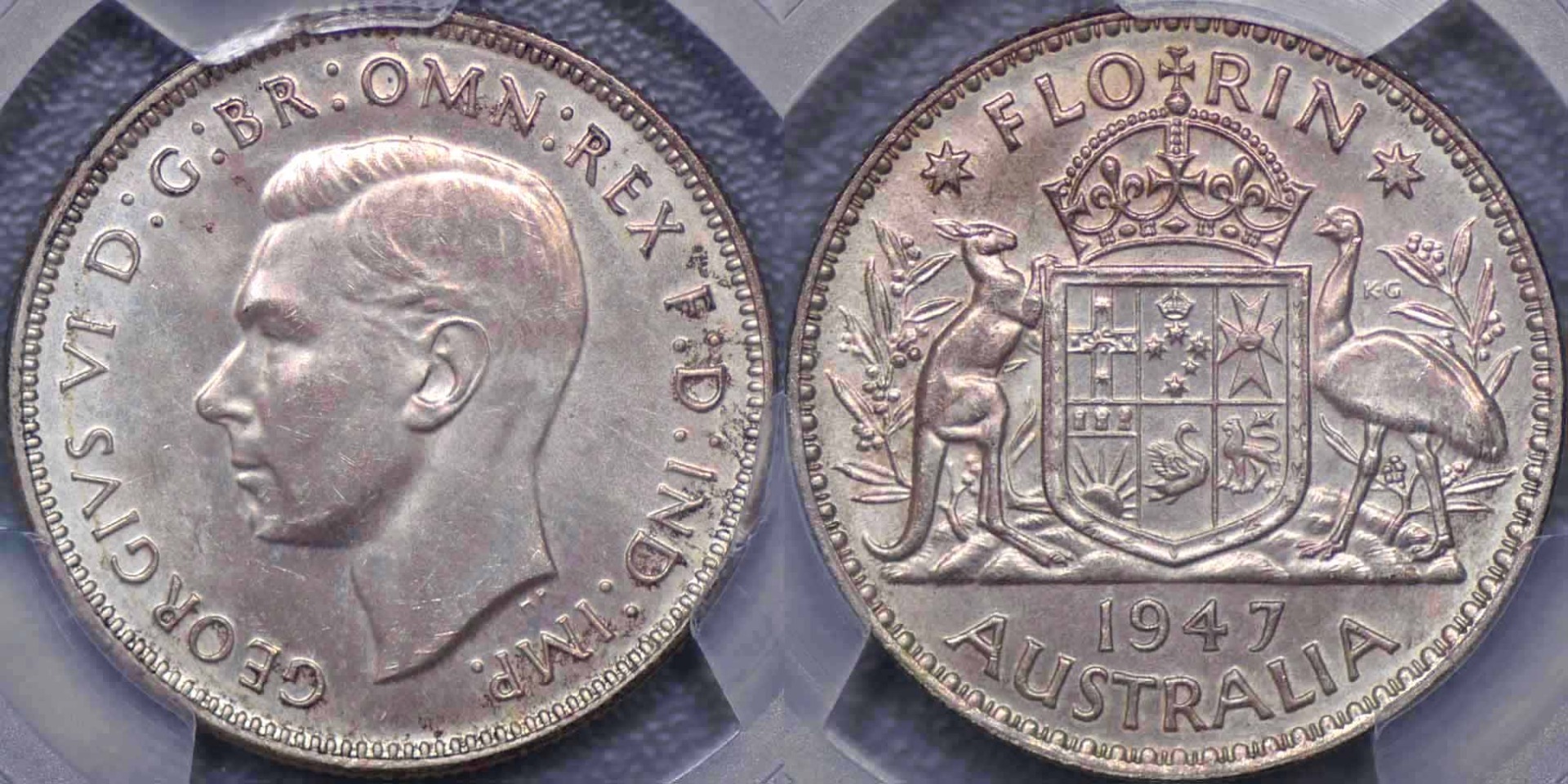 オーストラリア 1947 プルーフ・フローリン-PCGS PR63 - Drake Sterling